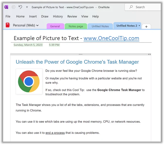 Unlock the Power of Picture-to-Text with Microsoft OneNote!

Have you ever found yourself struggling to transcribe text from an image? 

Share and tag a friend!

https://www.onecooltip.com/2023/05/unlock-power-of-picture-to-text-with.html

#Microsoft #OneNote @Microsoft #MicrosoftOneNote #PictureToText #OCR #Productivity #TechTip #OneCoolTip