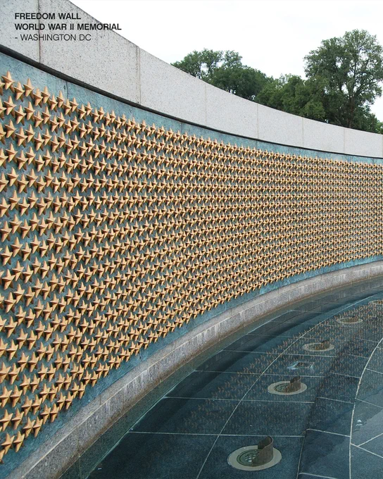 Freedom Wall at the World War II Memorial in Washington DC