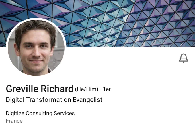 Profil LinkedIn de Richard Greville