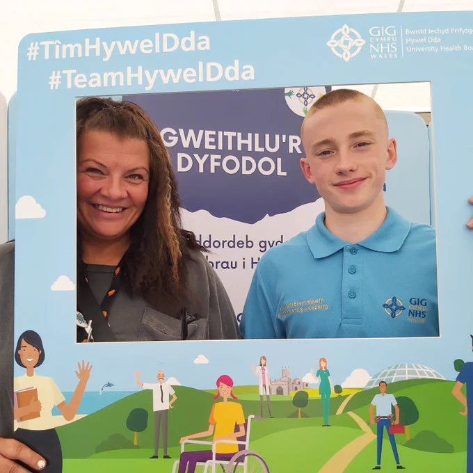Photo - Kat and Llyr from the Future Workforce Team