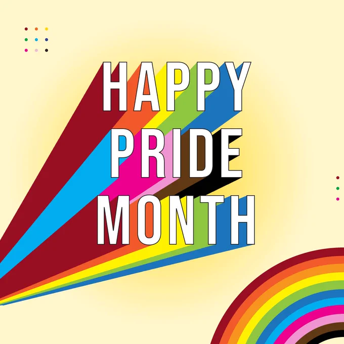 Pride Month graphics.