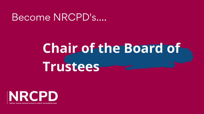 Become NRCPD's... Chair of the Board of Trustees