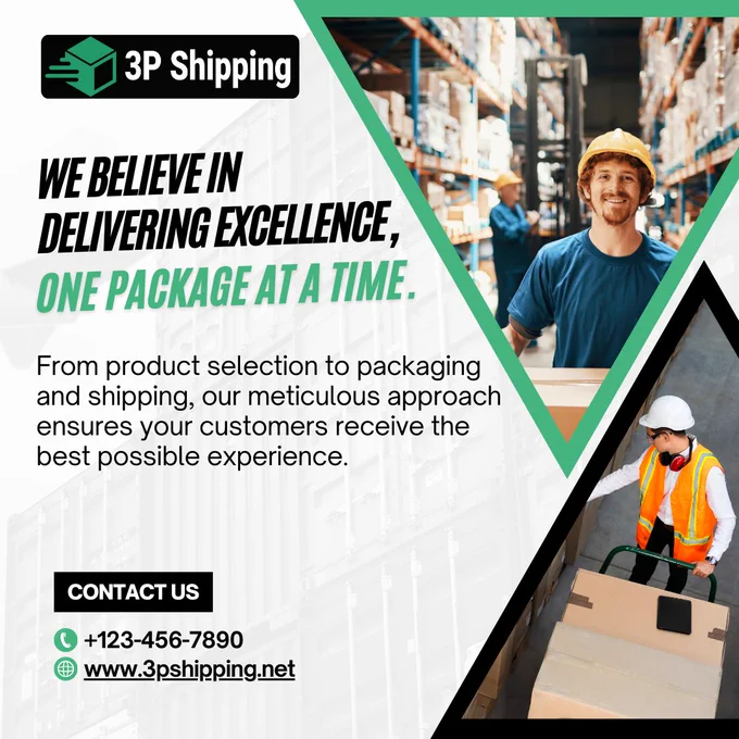 At 3P SHIPPING, we are committed to delivering excellence with every order. 

We understand the importance of providing your customers with the best possible experience, and that's why we go above and beyond to ensure every package arrives in perfect condition and on time. 

Partner with us and let us help you deliver exceptional fulfillment services.

Contact us now.
Visit Us: www.3pshipping.net
Call Us:  1-646-580-1727

#shipping #3pshipping #3pshippingny #3pshippinglogistics #logistics #ecommercebusiness #shopify #shopifystore #shopifybusiness #packing #packingorders #newyork #farmingdale #amazon #amazonprep #betterlogisticssolution #usa #amazonprepservice #amazonprep #amazonfbapros #amazonusa #fulfilment #ecommercestore #shopifyfulfilment #warehouse #D2C #shippingservices #shippingwarehouse #ecommercewarehouse