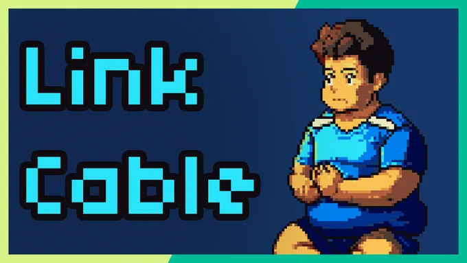 Youtube thumbnail with "Link Cable" written on left half and Lil Jimmy from Link Cable meditating on right half