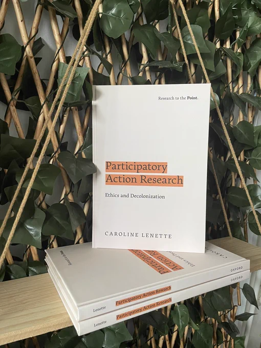 Three copies of the book Participatory Action Research: Ethics and Decolonization by Caroline Lenette