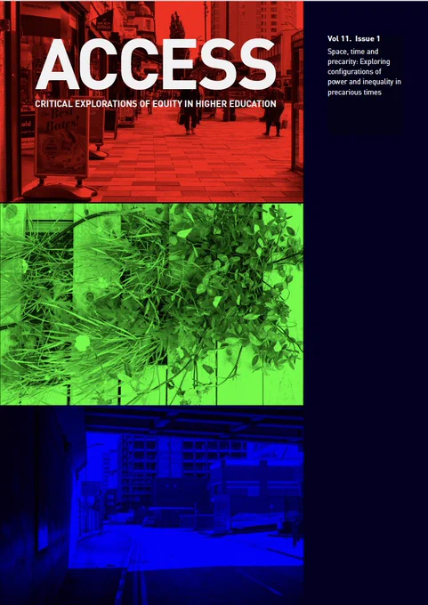 Journal Cover image - Entangled Ilford- copyright Andrew Brown. The Access journal Special Issue is titled Space, time and precarity: Exploring configurations of power and inequality in precarious times. 