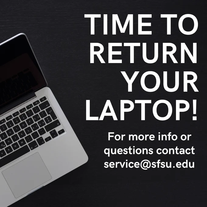 Return long term laptop loans now, either in person or by mail