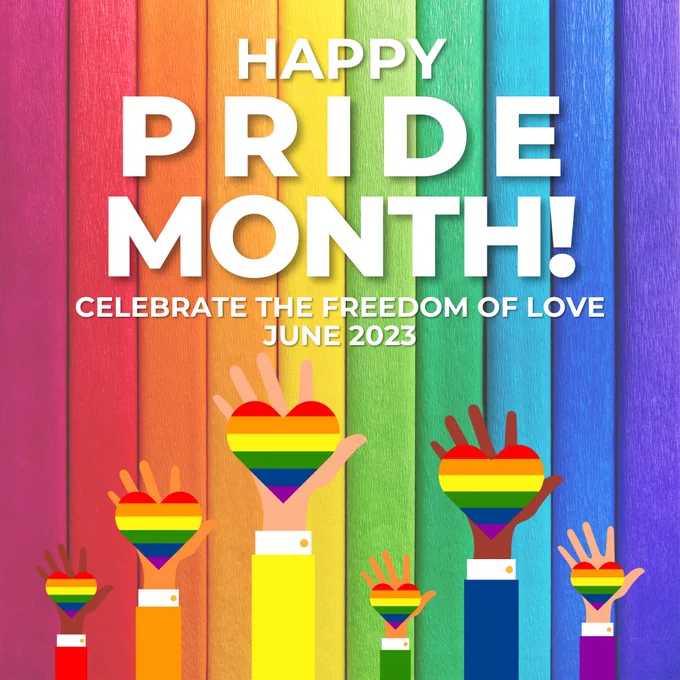 Images of love celebrating Pride month 2023