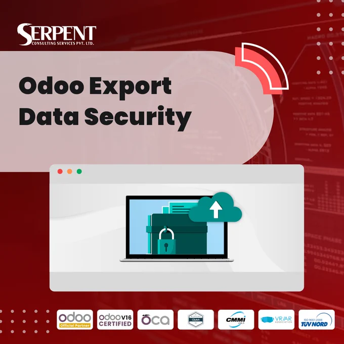 💻🔐 𝗦𝗲𝗰𝘂𝗿𝗲 𝗬𝗼𝘂𝗿 𝗗𝗮𝘁𝗮: 𝗥𝘂𝗹𝗲-𝗯𝗮𝘀𝗲𝗱 𝗔𝗰𝗰𝗲𝘀𝘀 𝗮𝗻𝗱 𝗥𝗲𝗮𝗹-𝘁𝗶𝗺𝗲 𝗡𝗼𝘁𝗶𝗳𝗶𝗰𝗮𝘁𝗶𝗼𝗻𝘀 

Protect your data with a convenient system using our advanced module that allows you to restrict access and receive automatic notifications when export limits are exceeded. Stay in control of your data security and minimize potential risks.

🛒 Buy Now:
https://bit.ly/app-v16-export-data-security

⏯ Demo Video:
https://bit.ly/ytube-data-export-security

✉️ For any query:
contact@serpentcs.com

#DataSecurity #AccessControl #DataPrivacy #InformationSecurity #DataProtection #Sustainability #Odoo #OdooApps #OdooERP #OdooExperts #ERPSoftware