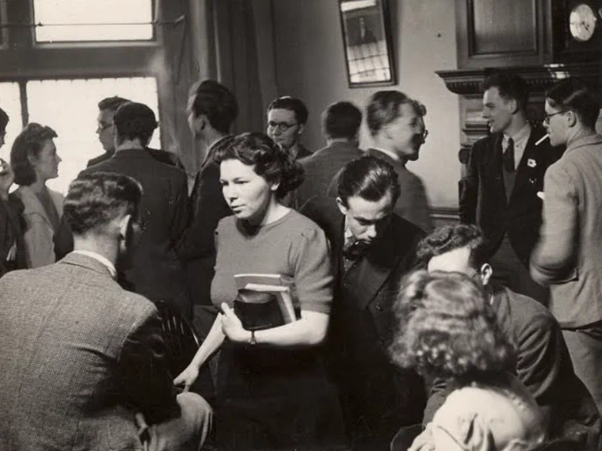 Students in the common room.