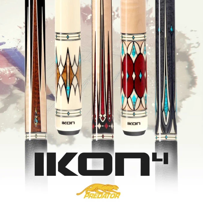 Made with championship-winning C4  technology, gorgeous exotic woods, & complimentary stones & inlays, Ikon 4 Pool Cues are the epitome of American Cue Artistry.