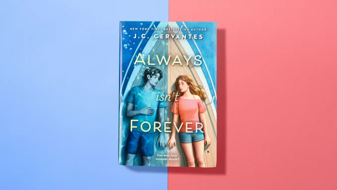 A flatlay photo of the book Always Isn't Forever by J.C. Cervantes