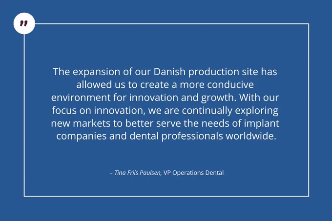 As a global medtech company, we have experienced significant growth in recent years, with a particular focus on our #dental segment and our #ElosAccurate product portfolio 🦷

To meet the growing demand, we are now expanding our Danish production site 🇩🇰

Read all about it in our latest blog post ✏️ Link in the comments!

#digitaldentistry #dental #dentalimplants #dentalinstruments #dentalmarket #medtech #medicaldevices