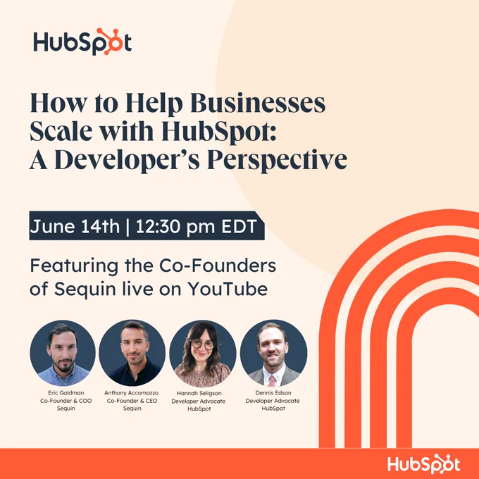 This technical webinar is designed to help HubSpot developers overcome scaling challenges with their integrations that arise as businesses grow using their HubSpot CRM.  This webinar is presented in partnership with Sequin, an app that can help businesses scale their HubSpot CRM.