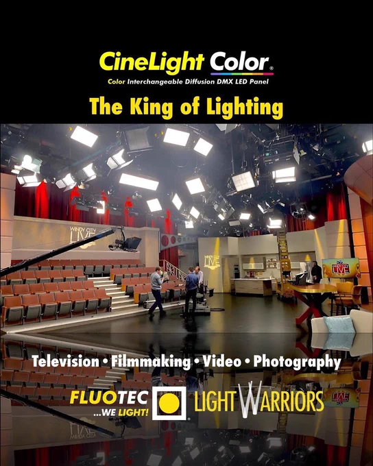 ABC 7 Chicago Windy City Live Television Studio with @fluotec lighting