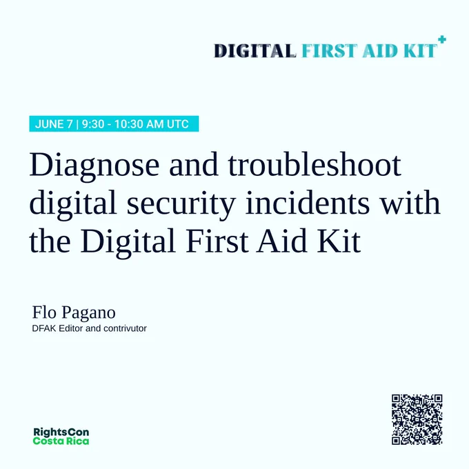 Learn how to diagnose and troubleshoot digital security incidents with the #DigitalFirstAidKit