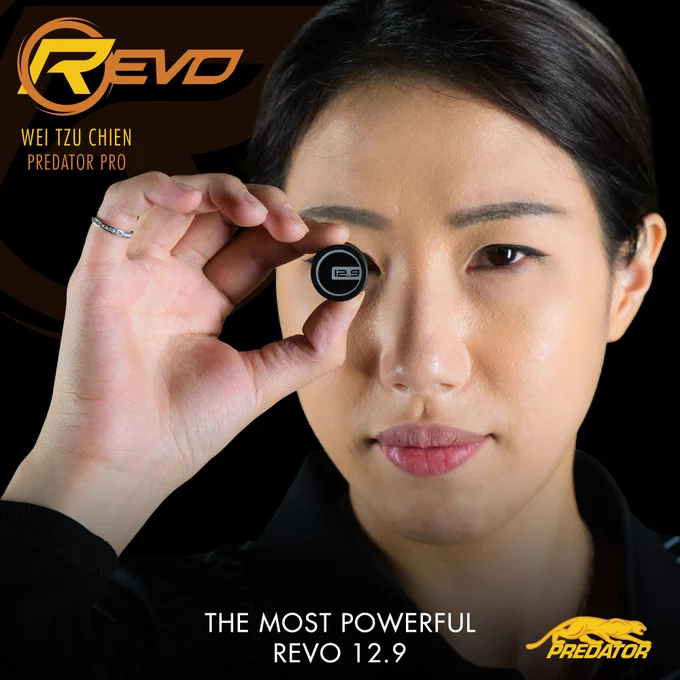 Predator Pro Team Player Wei Tzu Chien chooses our most powerful REVO shaft - the REVO 12.9.
