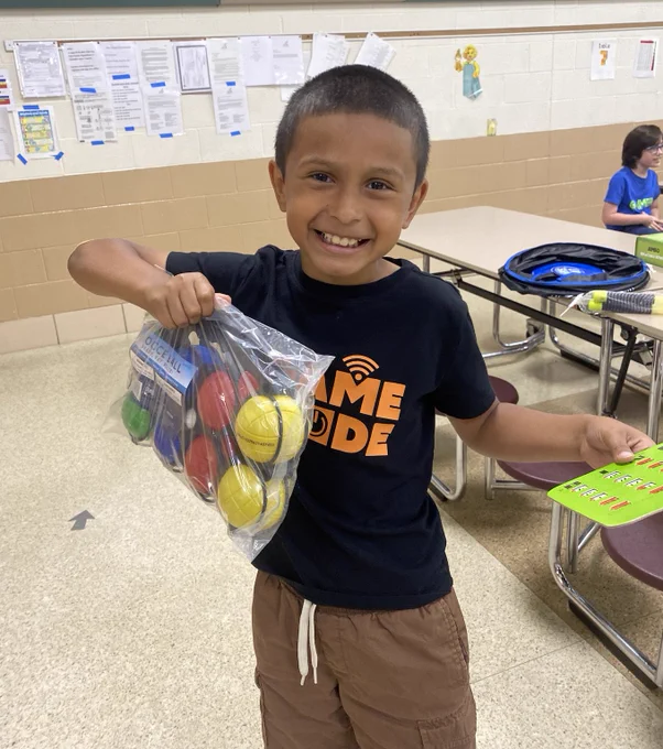 Student with prize