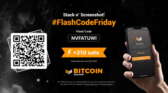 Flash Code NVFATUWI, Image showing a hand holding mobile phone with a success screen. 