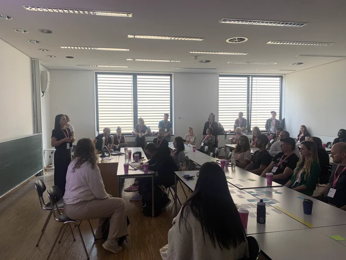 A room of people in a workshop