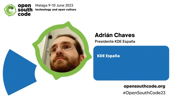 Y también estará en #OpenSouthCode23 el presidente de @KDE_Espana Adrián Chaves.
https://www.opensouthcode.org/conferences/opensouthcode2023/program/proposals/677