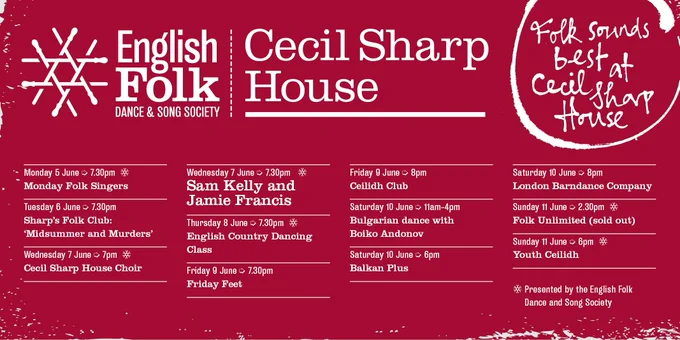 Text-based calendar of events for the week as on web link