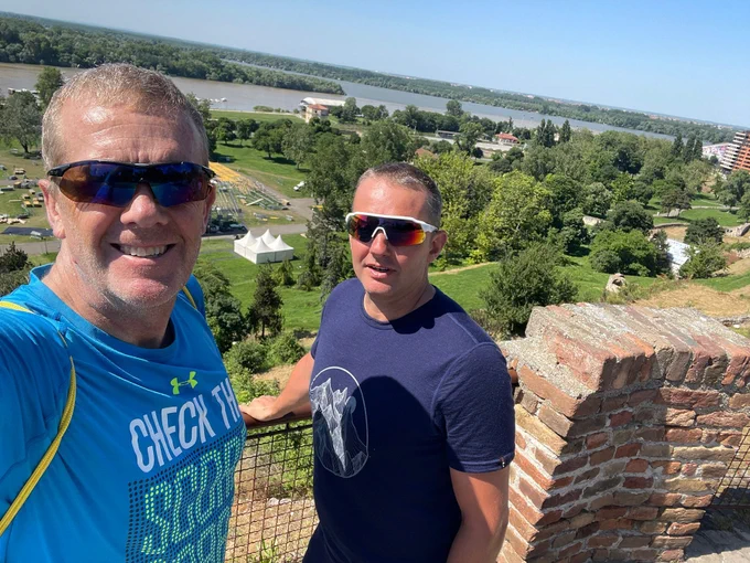 Enjoying the view in Belgrade!