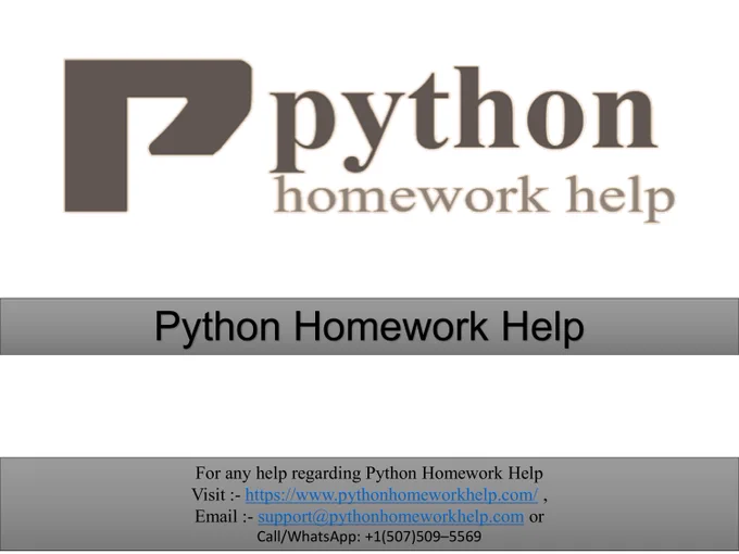 Python Homework Help