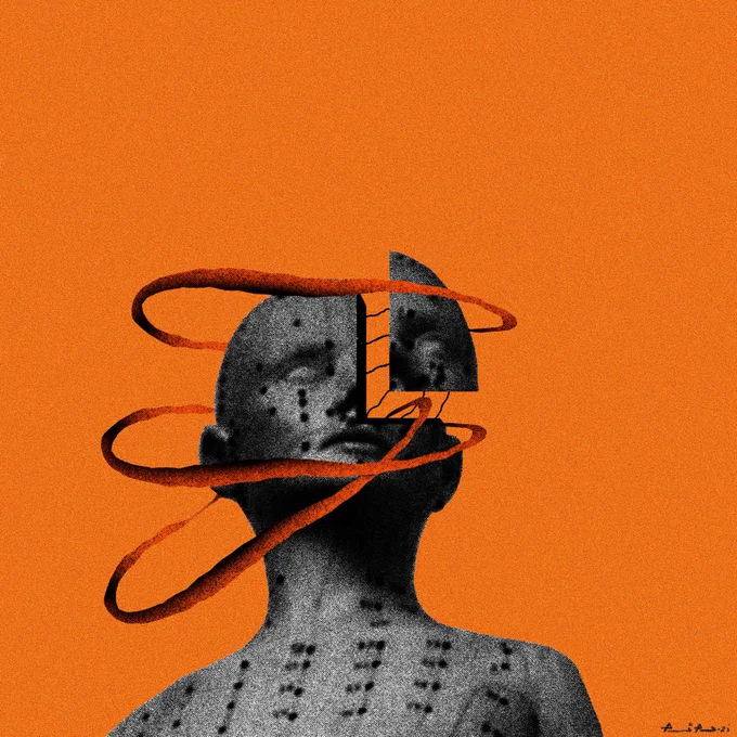 A Poet's Margins. Illustration by Pariplab Chakraborty.