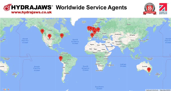 Hydrajaws Worldwide Service Agents