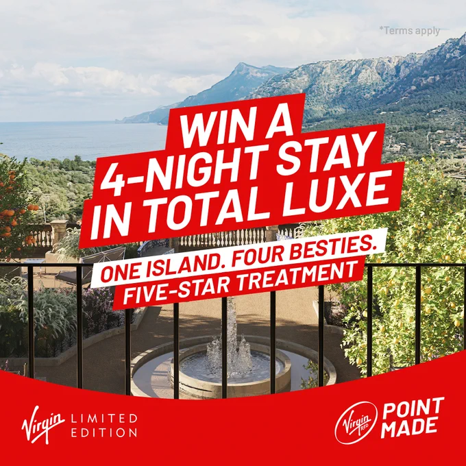 An image advertising a competition to win a 4-night stay in Son Bunyola. 