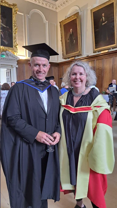 Huge congrats to our fantastic colleagues, Eamon Cusack, Alan Campbell, Orla O’ Brien, Sorcha Stapleton and Niamh Rudden who were awarded an MA (Jure Officii) degrees for 10 years of continuous service at @tcddublin
