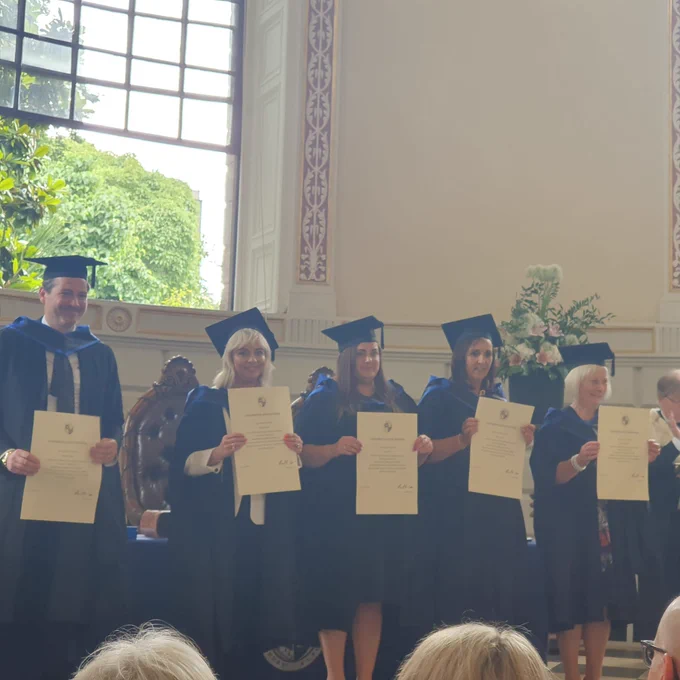 Huge congrats to our fantastic colleagues, Eamon Cusack, Alan Campbell, Orla O’ Brien, Sorcha Stapleton and Niamh Rudden who were awarded an MA (Jure Officii) degrees for 10 years of continuous service at @tcddublin