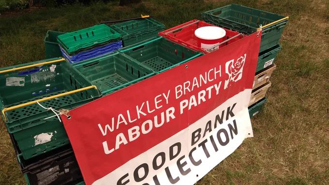 Our food bank collection stall