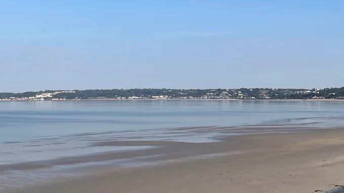 St Aubin's Bay in the sun