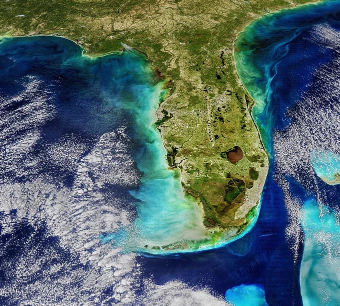 Aqua/MODIS image taken on 30 October 2017. Image from the NASA Ocean Color Image Gallery