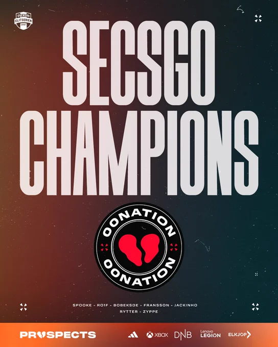We are the SECSGO Champions