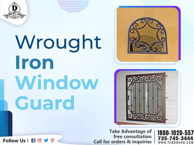 Wrought iron window guard