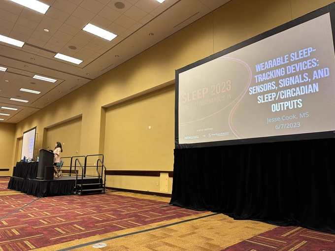 Title slide: Wearable Sleep-Tracking Devices: Sensors, Signals, and Sleep / Circadian Outputs
