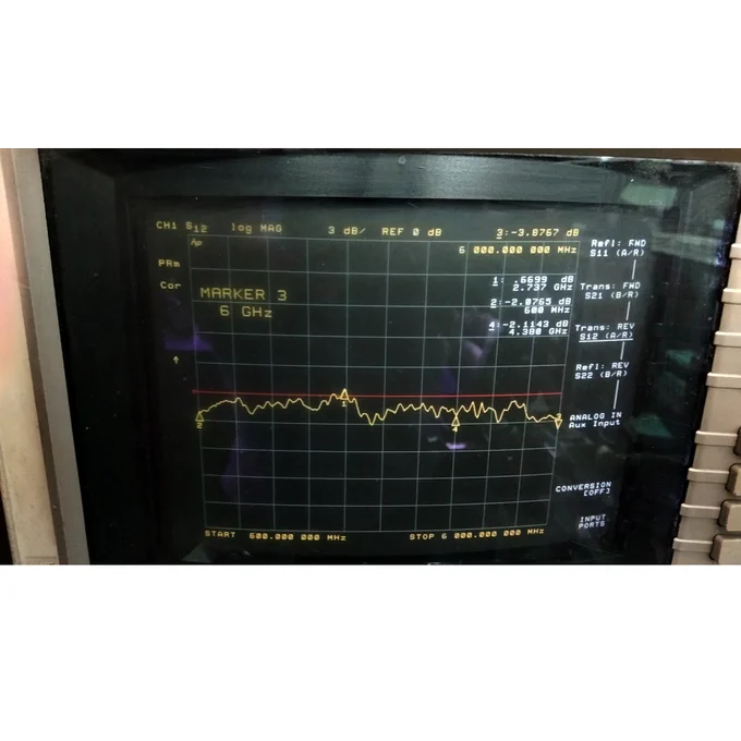 Flatness @600MHz-6GHz:  ± 3dBm, 
1310nm Tx / 1550nm Rx in Master;