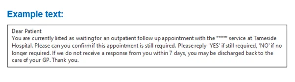 Example text message.
