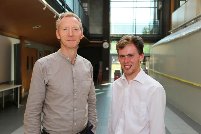 Dr Paddy Healy and Jacob Beck pictured at the Computer Science and Information Systems building at UL