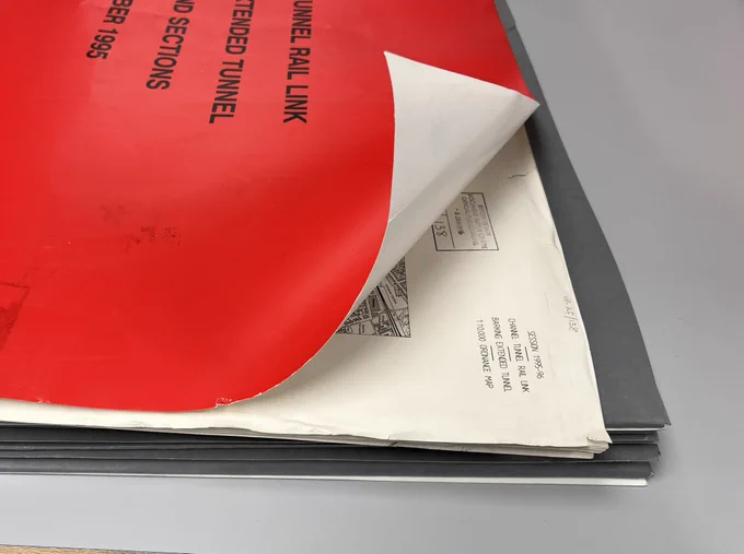 One corner of the front page of the collection item is curling as the page is so big
