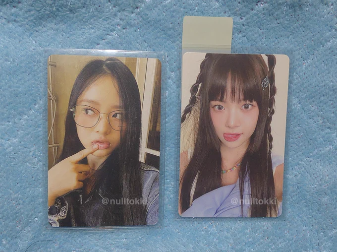 Eunchae set:

Eunchae qr (w/minor backprint dent) - 350
Hanni specs - 150

Total - 500