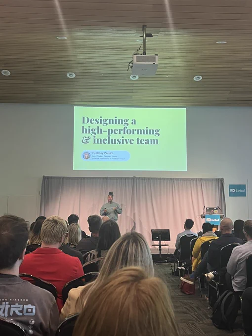 Heldiney Pereira’s talk about designing a high-performing team at UX Scotland