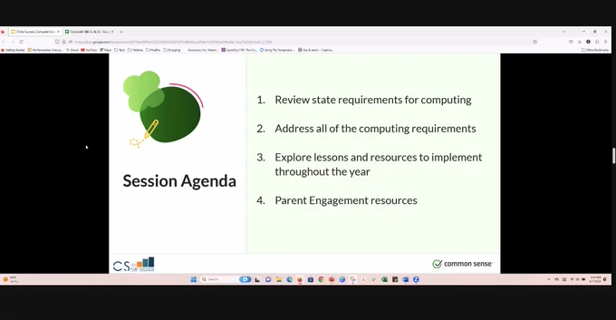 Session Agenda:

1. Review state requirements for computing
2. Address all of the computing requirements
3. Explore lessons and resources to implement throughout the year
4. Parent engagement resources