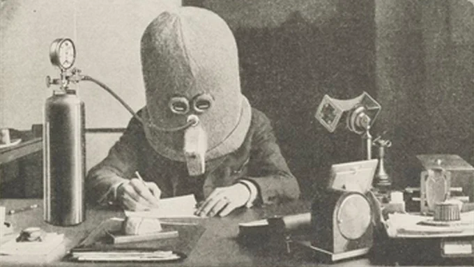 "The Isolator" helmet.