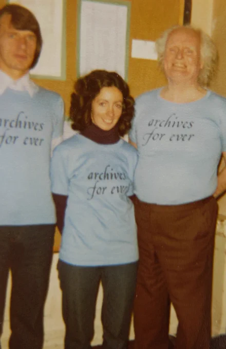 Donal Dunne, Kerry Holland and R Dudley Edwards Archives Department 1979