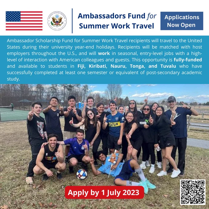 Picture of students and information about the program.