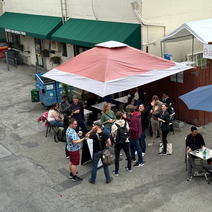Core Coffee meetup at Steve Jobs' coffee place